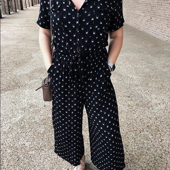 universal thread tie front jumpsuit